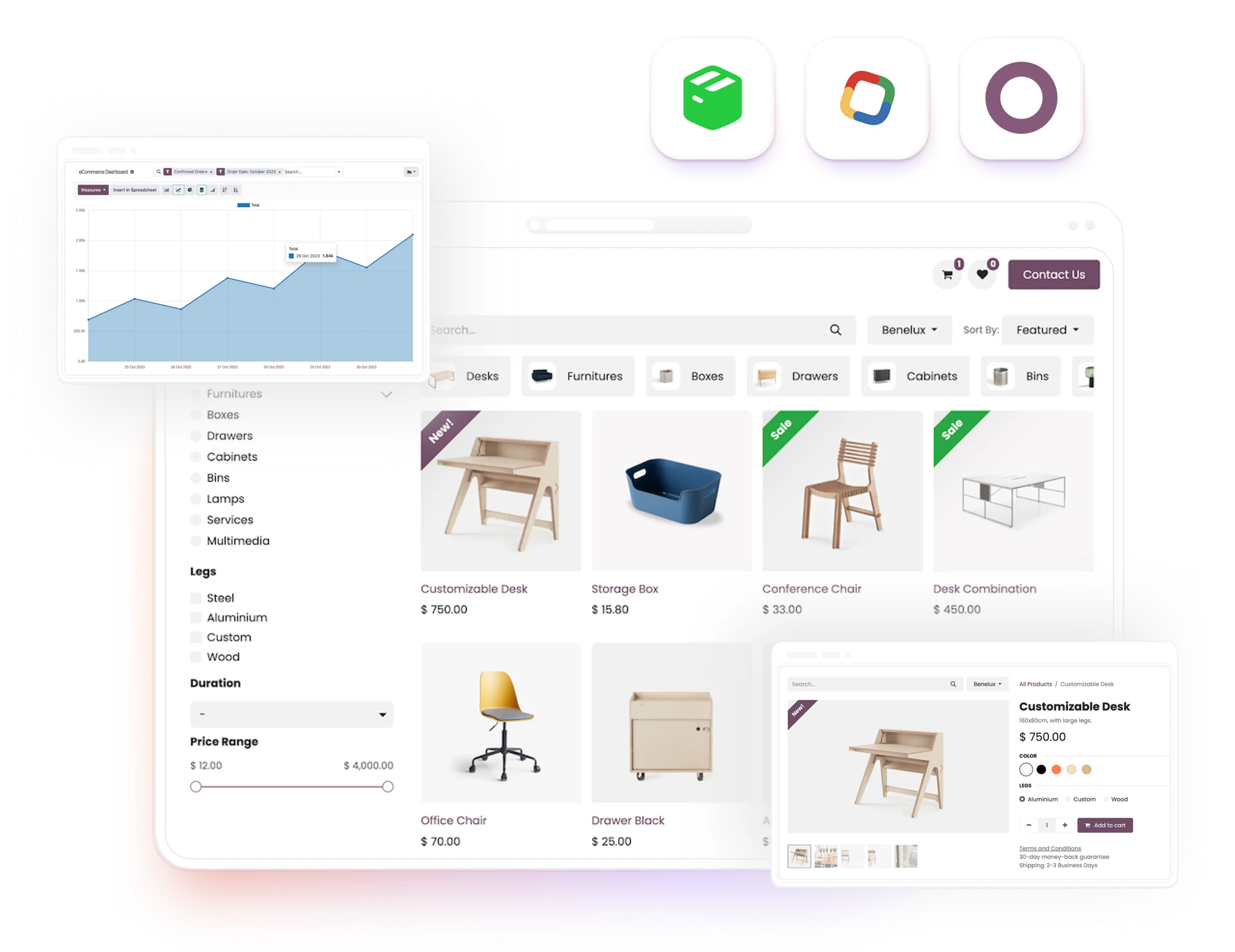 Retail and e-commerce — unified POS, omnichannel inventory, and online-store integrations